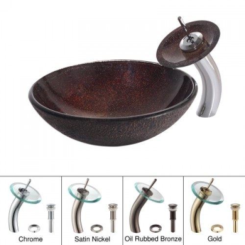 C-GV570-12mm-KGW1700 Накладная раковина на столешницу  прямоугольная Krausru  - Вид №3