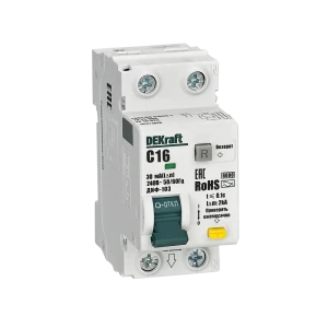 Дифференциальный автомат DEKraft ДИФ-103 для комплексной защиты электросети 89380933