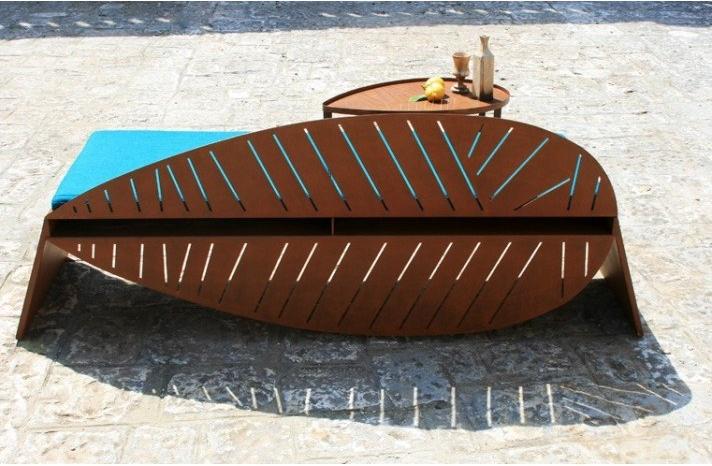 TrackDesign 2-местный садовый диван из стали Corten ™ Lila Dp0103000  - Вид №2