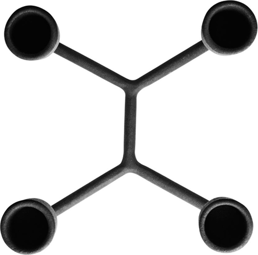 330300 Подсвечник с четырьмя лучами Black Normann Copenhagen Heima  - Вид №2