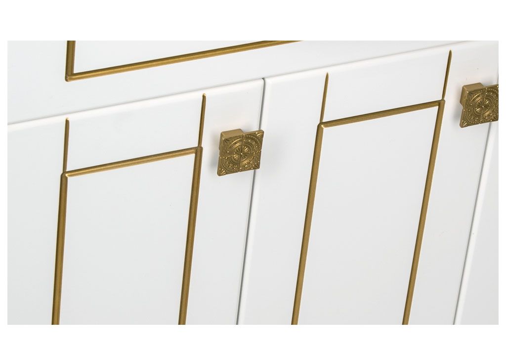 Мебель для ванной Aquanet Честер 75 белый/золото 00186330 - Вид №5