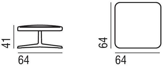 Verzelloni Квадратный пуф из ткани Sillón sun-id-1366515 - Вид №4