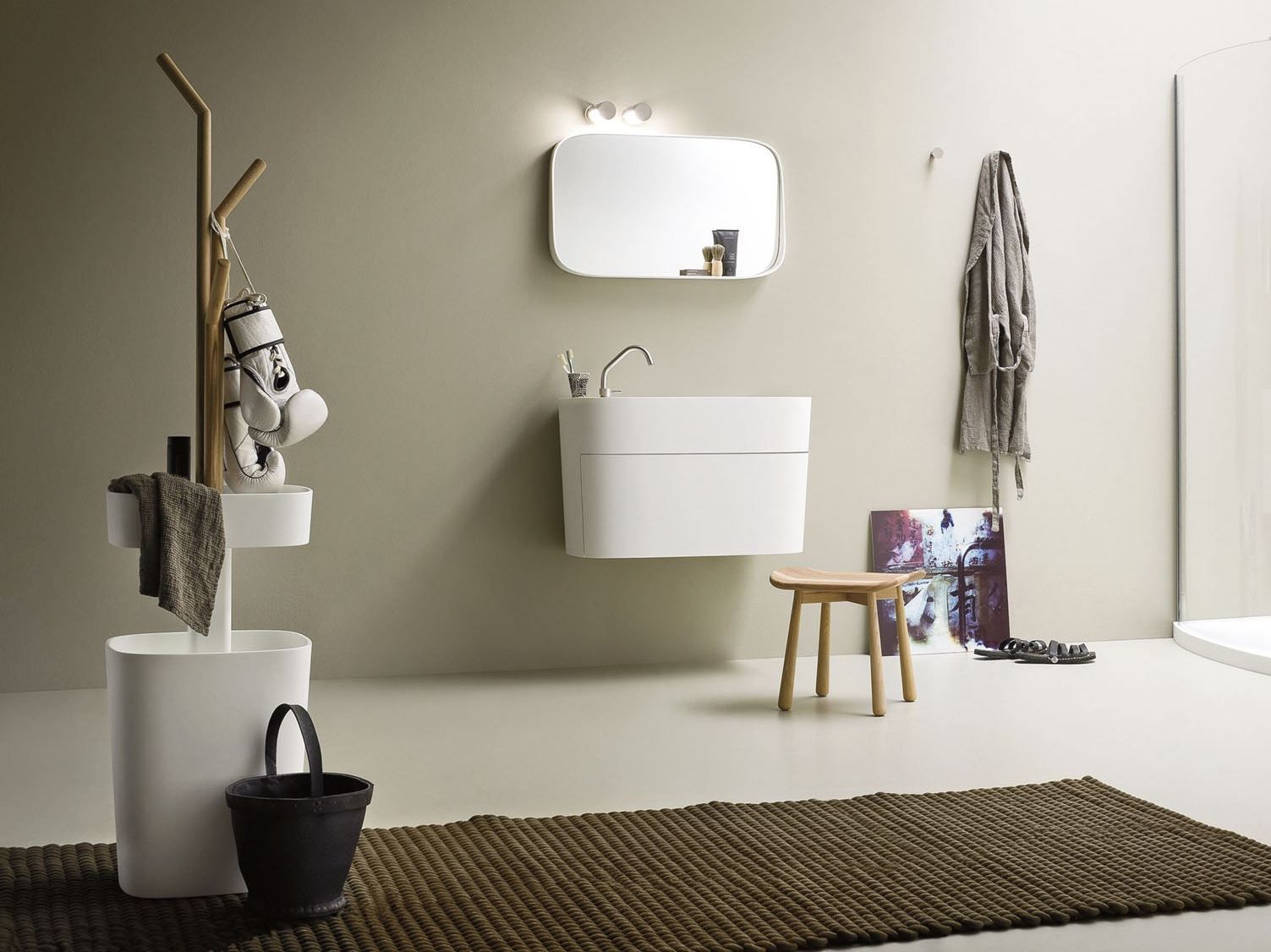 Корзина для белья Corian® и Ясень Rexa источник ARCH-00106341 - Вид №4