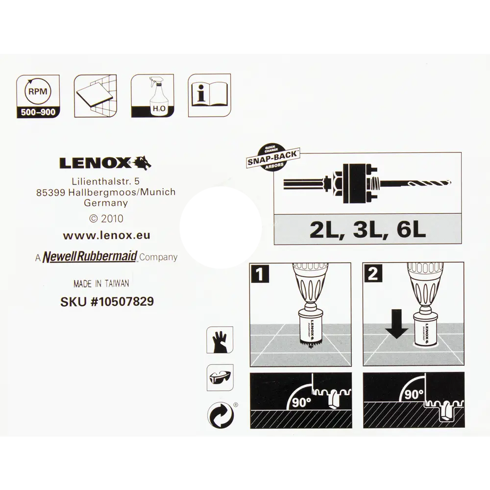 Коронка по керамике с алмазными сегментами Lenox 35 мм 82283756 STLM-2148214  - Вид №5