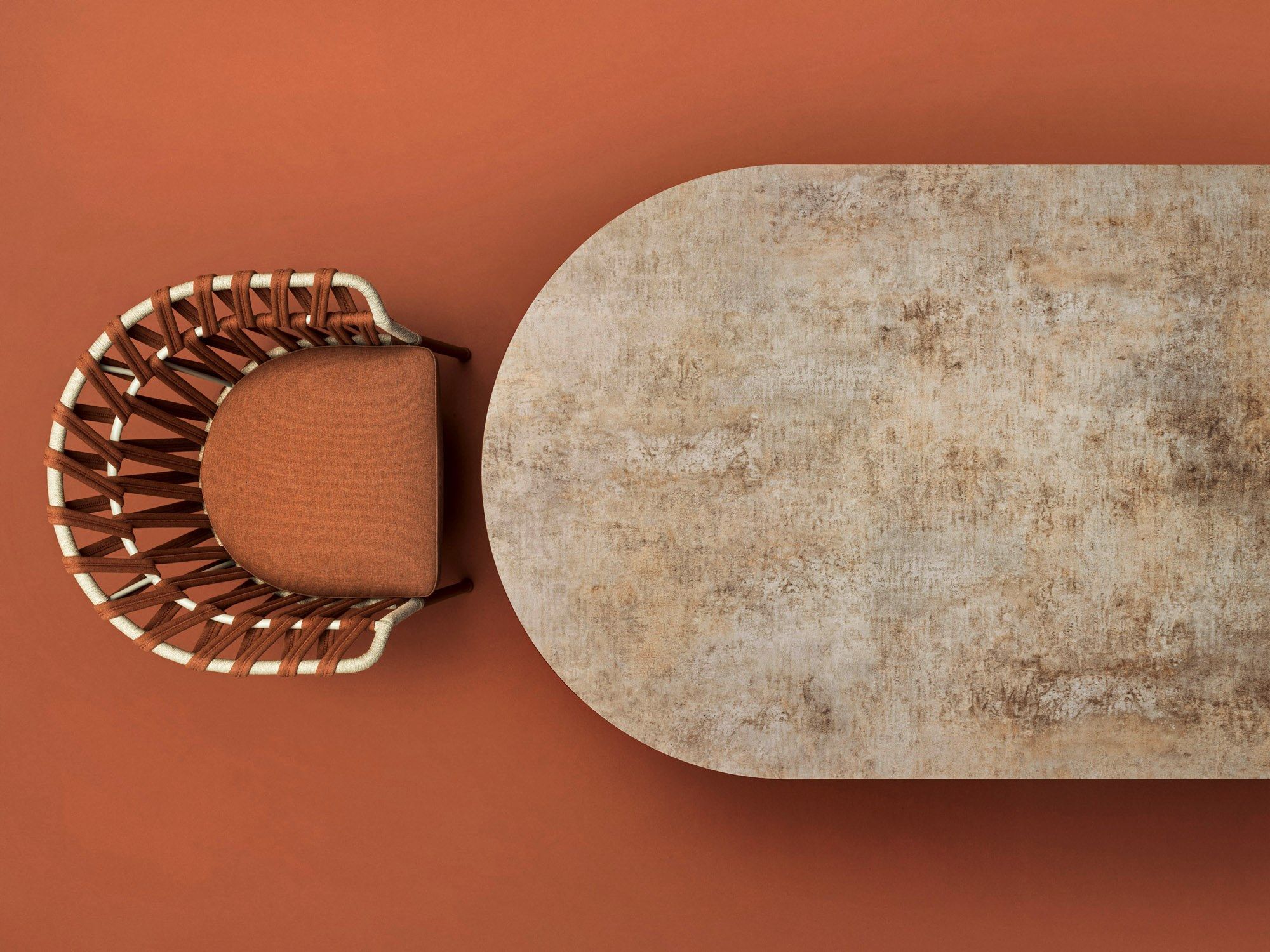 Алюминиевый овальный садовый стол с порошковым покрытием Varaschin Эмма ARCH-00091812 - Вид №4