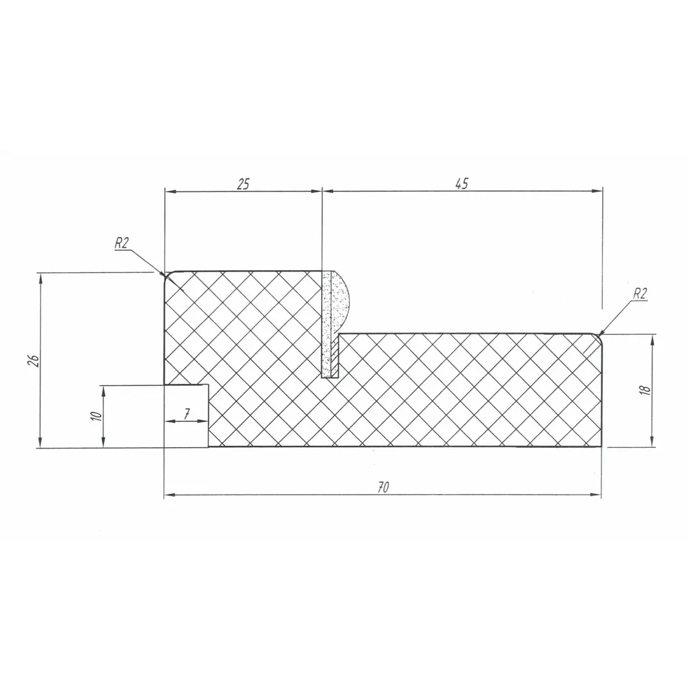 Дверная коробка ПРИНЦИП Hardflex ясень коричневый для межкомнатных дверей 87923301 STLM-0896828 - Вид №2
