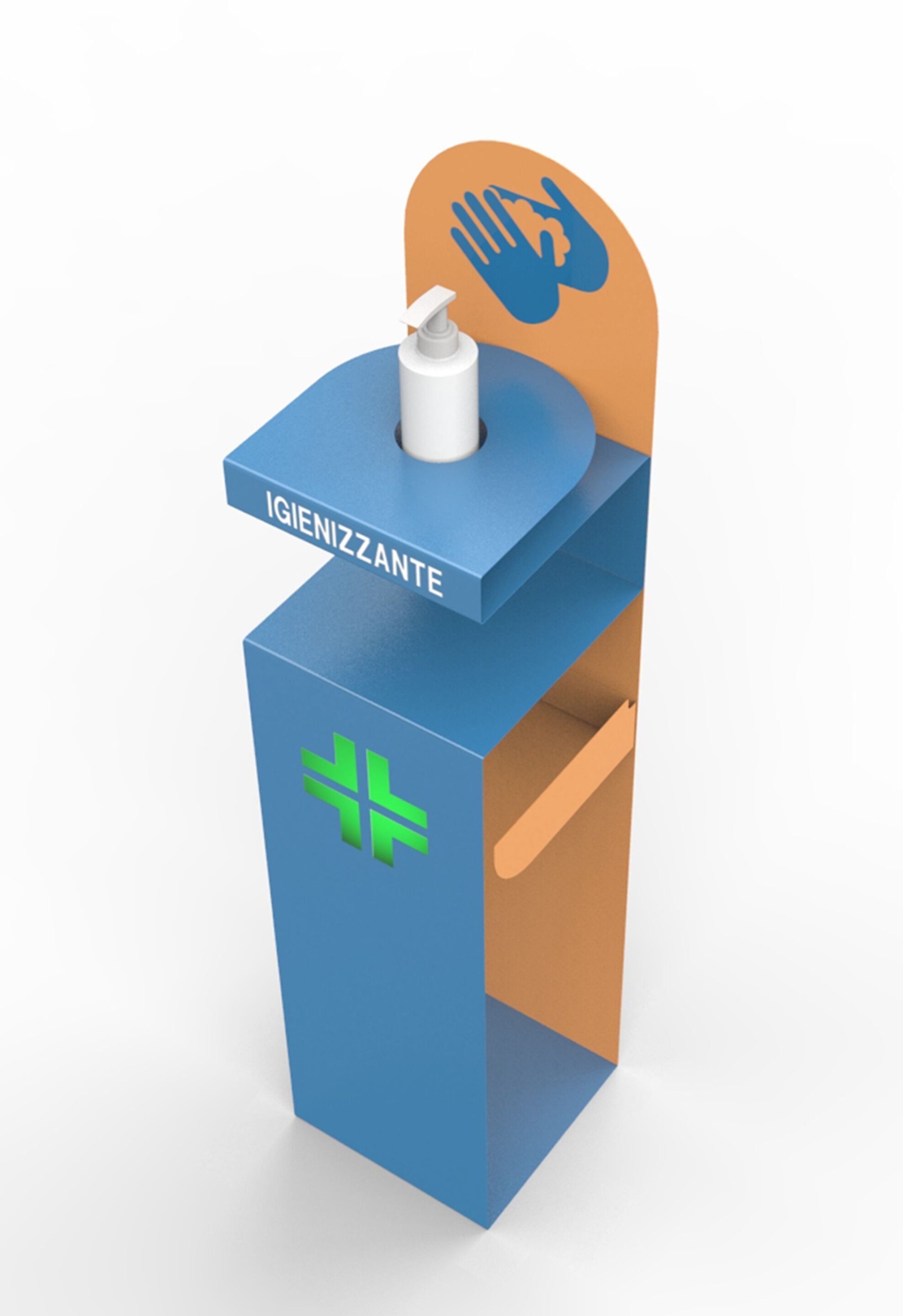 Металлический дезинфицирующий дозатор геля CITYSì SANISTAND ARCH-00123641