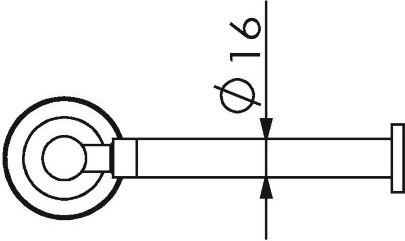 11043B Бумагодержатель подвесной цвет хром LANGBERGER BURANO - Вид №2