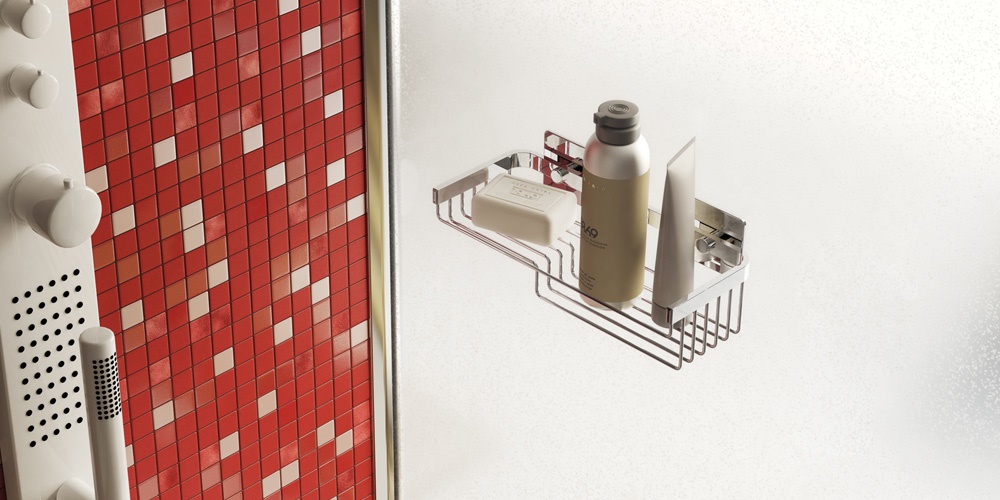 Sonia Полочка-решетка комбинированная MIX навесная Wire Baskets Хром 157556 - Вид №1