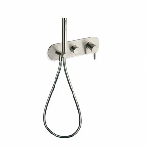 CRIPX603 Внешние части смесителя для ванны и душа для CRICS100 (правая сторона) - CRICS101 (левая сторона) с переключателем на 3 выхода, ручным душем с защитой от известкового налета, гибким шлангом LONG LIFE Cristina Rubinetterie