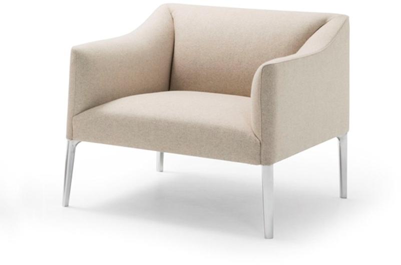 Andreu World Кресло из ткани с подлокотниками Couvé Bu1277 - Вид №8