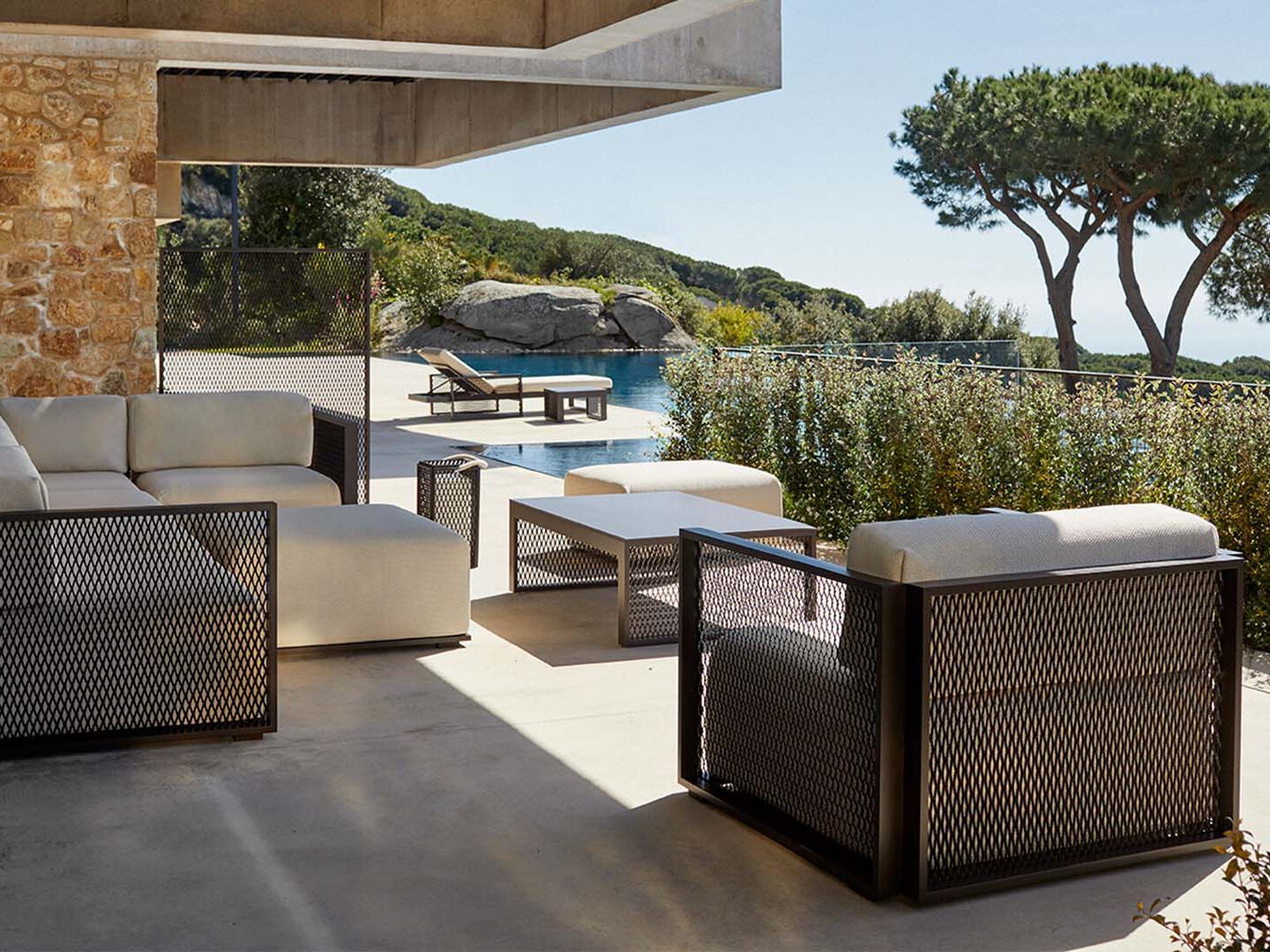 Алюминиевое садовое кресло с подлокотниками Vondom The factory ARCH-00114248 - Вид №2