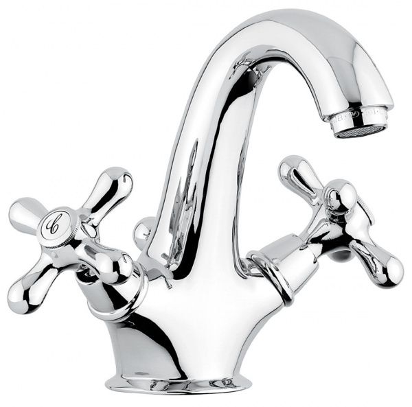 12013CO Смеситель Deco Classic с донным клапаном для раковины, цвет хром-золото EMMEVI Decò classic