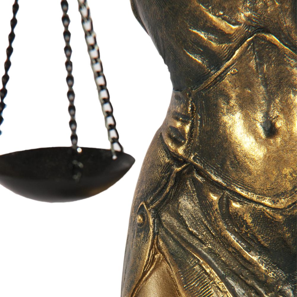 22416 Статуэтка Фемида 3 Бронза BOGACHO 4627138239520 - Вид №6