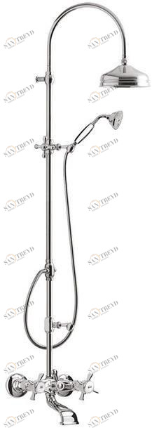 Настенная душевая стойка с ручным душем Kensington 3700wc-s Santreyd