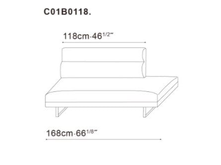 Бархатная мягкая скамья со спинкой CAMERICH Amor ARCH-00124344 - Вид №1