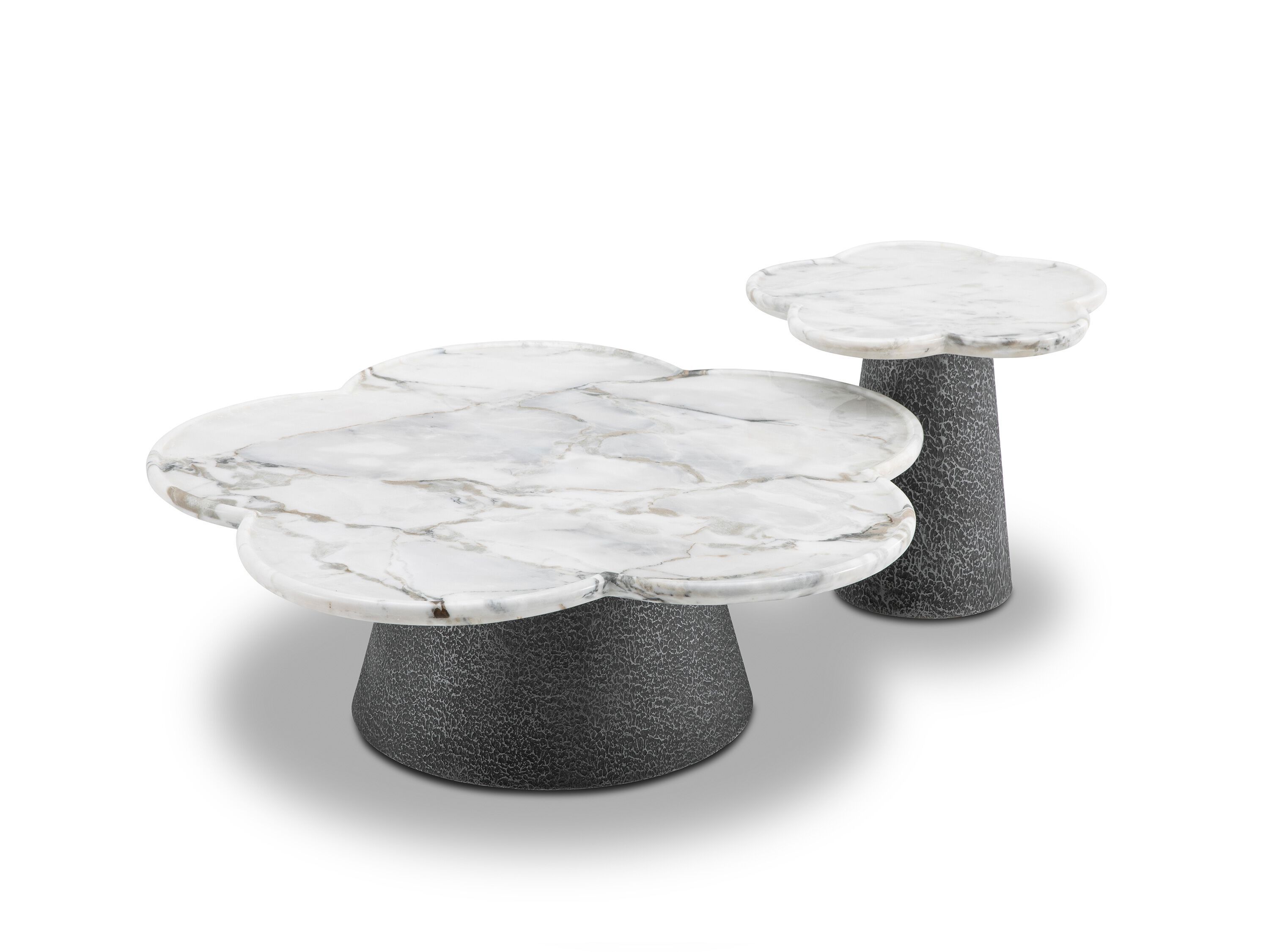Журнальный столик из мрамора и нержавеющей стали с центральным основанием CAMPO DE' FIORI ASCT695B ARCH-00151008 - Вид №1