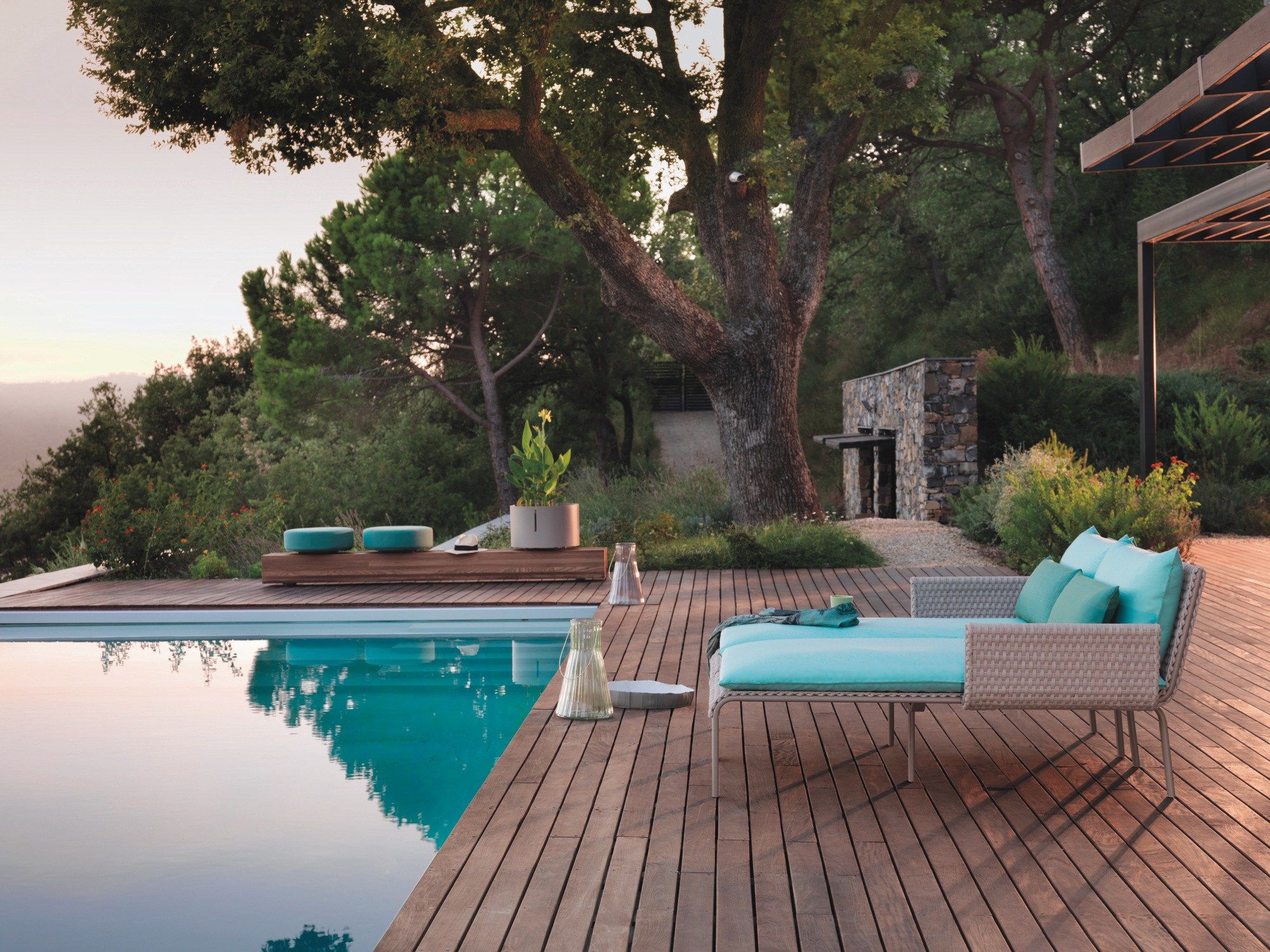 Ткань круглый сад пуфик Roberti KEY WEST ARCH-00034352 - Вид №2