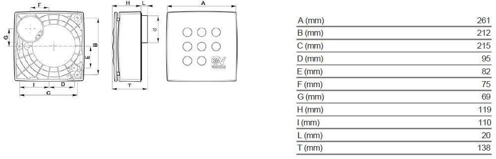 Vortice Центробежный канальный вентилятор Vort quadro 11946 - Вид №3