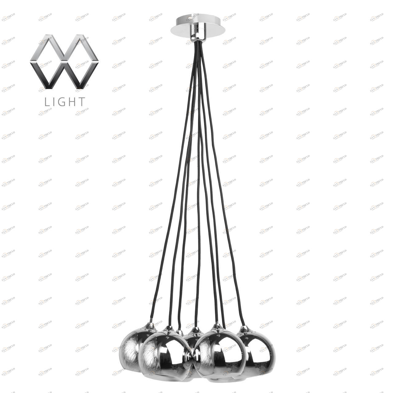 Подвесная люстра De Markt Котбус 492010607 DE MARKT ДИЗАЙНЕРСКИЕ, КОТБУС, ШАР 184630 Хром 