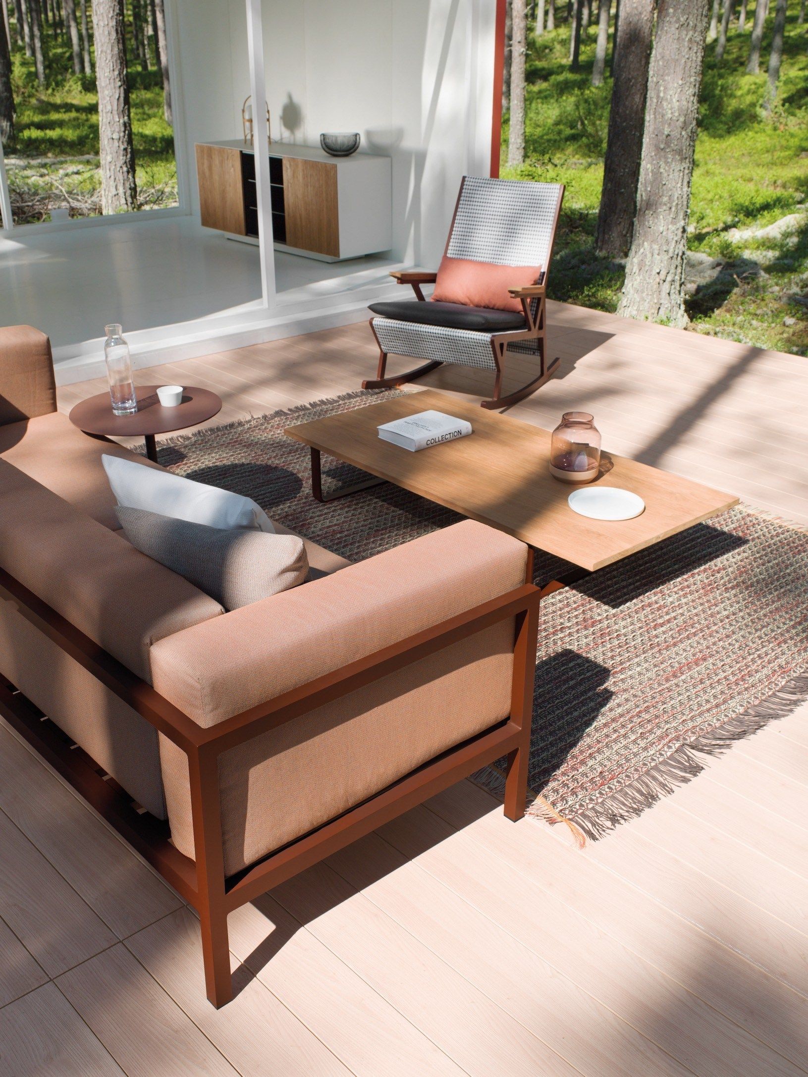 Тканевый модульный садовый диван Kettal пейзаж ARCH-00120193 - Вид №5