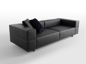 Съемный кожаный диван