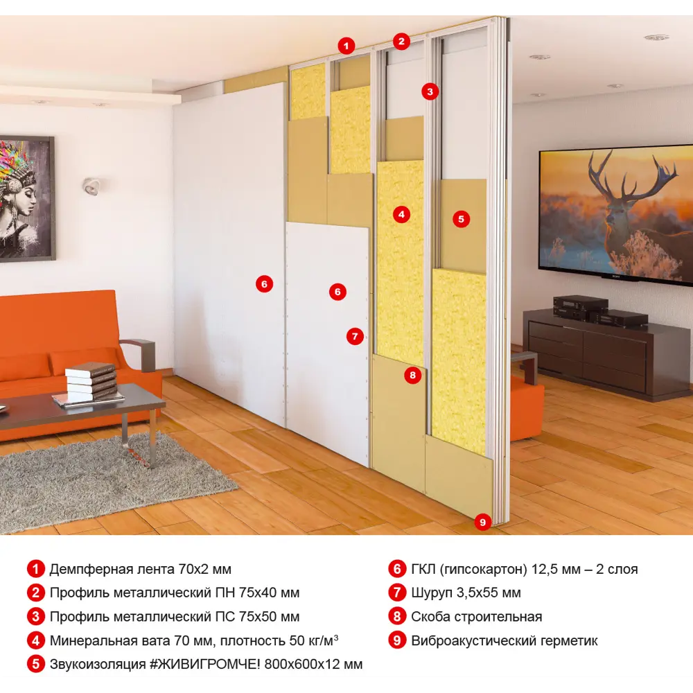 Хвойная звукоизоляция ЖивиГромче! 12 мм 3.84 м² 82811694 STLM-2140526 STEICO  - Вид №13