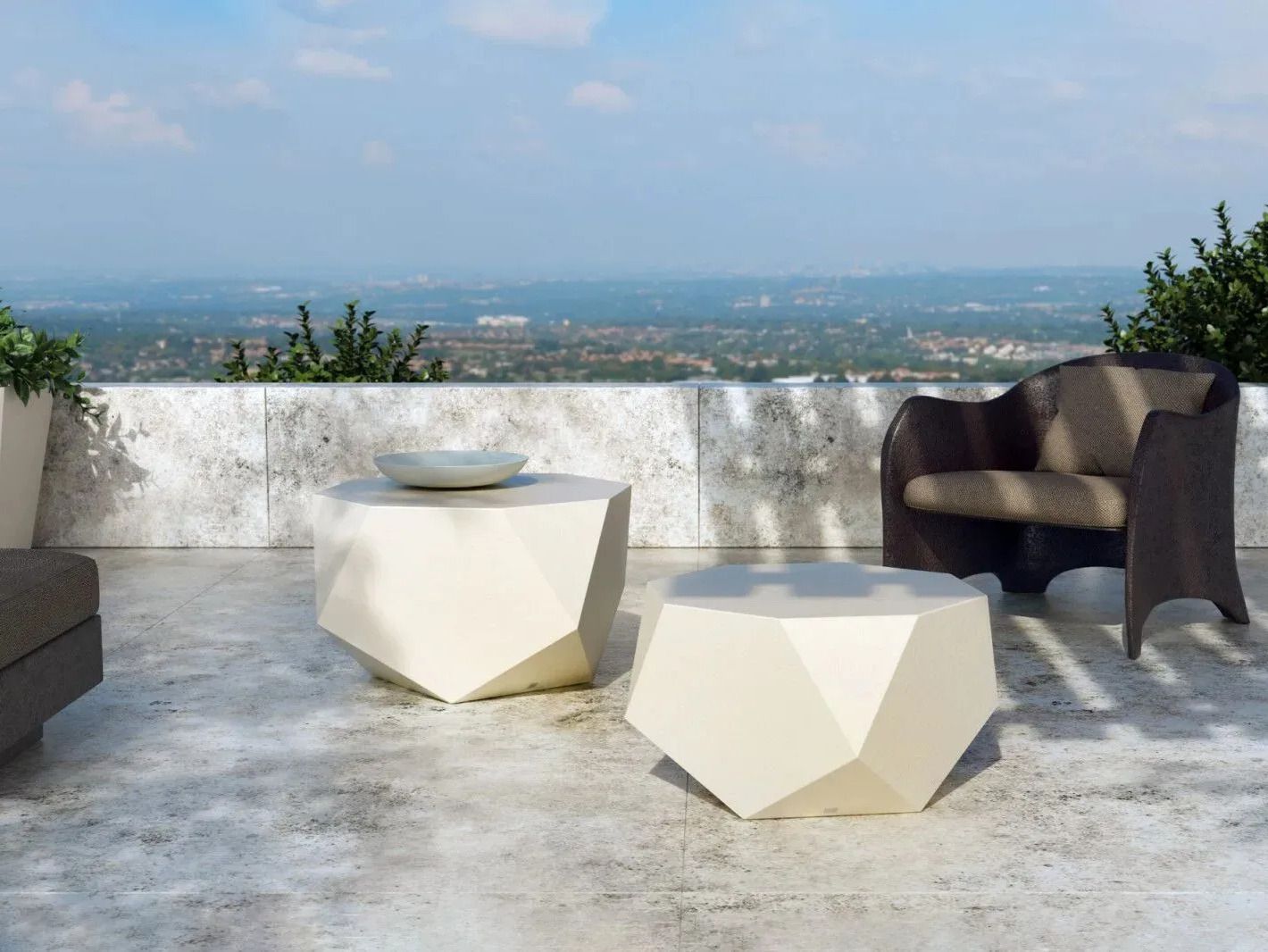 Стекловолокно восьмиугольный садовый стол GANSK ARCH-00048308 - Вид №1