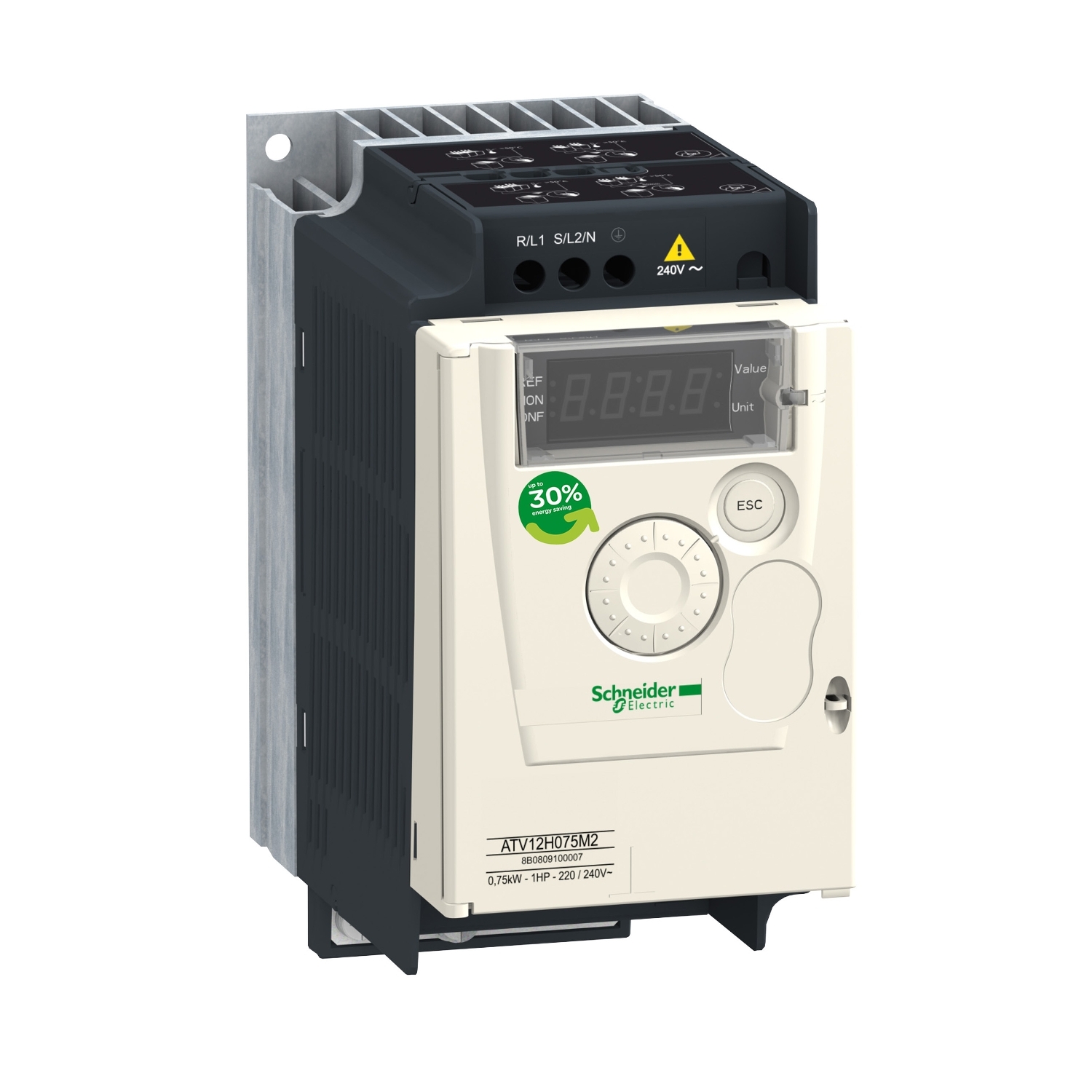 ATV12H075M3 ПРЕОБР ЧАСТОТЫ ATV12 0.75КВТ 240В 3Ф Schneider Electric ПЧ 0 - 15 кВт Altivar 320/12/312/32 