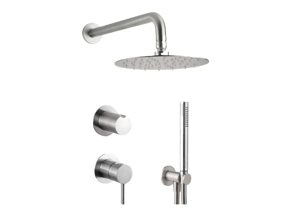 Набор для душа из нержавеющей стали с ручным душем и душем Gaia Mobili Complements ARCH-00062993 - Вид №1