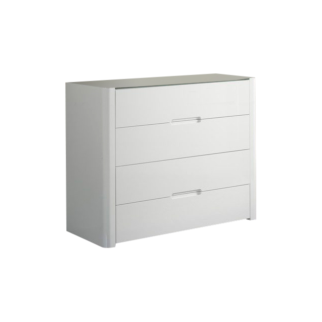 Комод белый с 4 ящиками Bumblebee 3 ESF КОМОД BUMBLEBEE 043915 Белый  - Вид №1