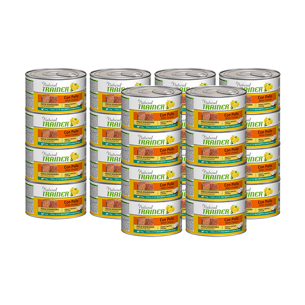 УТ0005320*24 Корм для собак TRAINER Natural для мелких пород старше 6 лет курица конс. 150г (упаковка - 24 шт) NATURAL TRAINER 