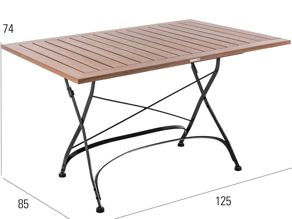 74.00.0013 Стол Brazil Burma - решетчатая столешница - 85 x 125 Mbm  - Вид №2