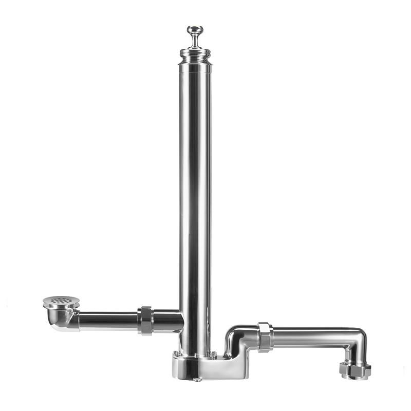 "Пожарный гидрант" скрытый слив- перелив односторонней ванны  Burlington W8  - Вид №1