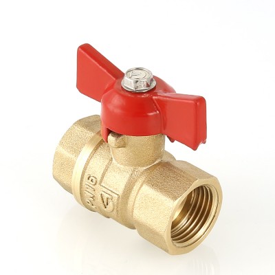 VT.122.G.04 Кран шаровой «СТАНДАРТ» с ручкой-бабочкой и внутренней резьбой Valtec 1/2"  - Вид №5