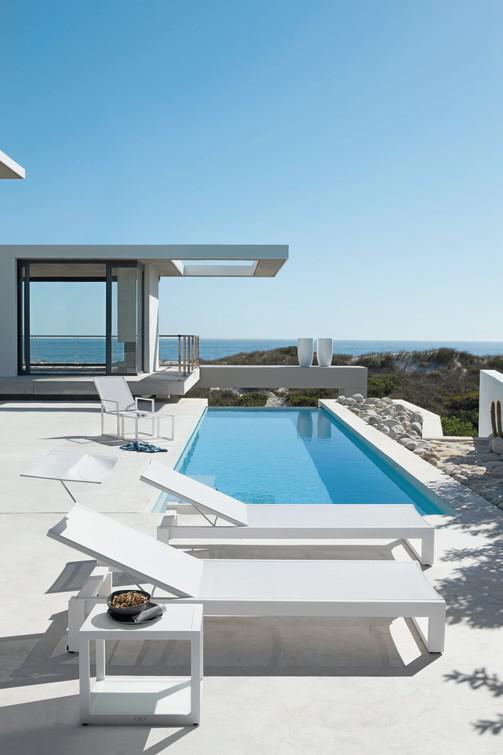 MNST198 Лежак белый f8 текстиль белый Manutti Fuse - Вид №3