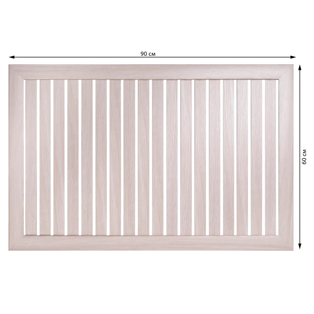 ЛАЙТ Реечный экран для радиатора 90×60 см в стиле светлый ясень 88909916 STLM-1576408 - Вид №3