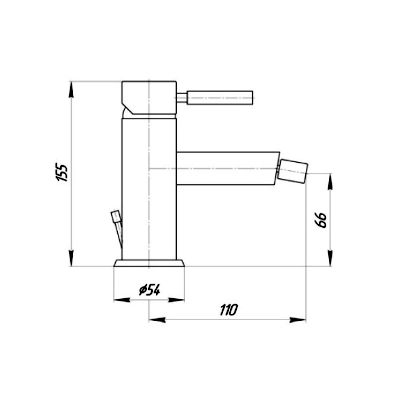 Смеситель MIGLIORE Fortis ML.FRT-5123.CR для биде  - Вид №1