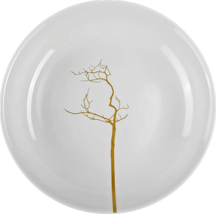 85121 Dibbern Тарелка для пасты глубокая Dibbern "Золотой лес" 26см Фарфор костяной 