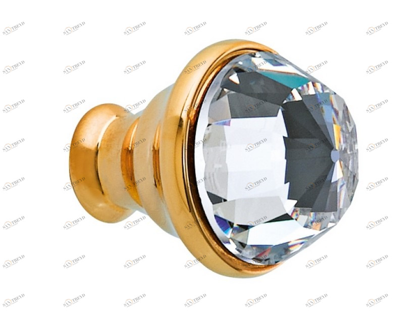 0Z5742.000.50 Ручка корпуса диаметром 23 мм с кристаллами сваровски Яркий хром Mestre 