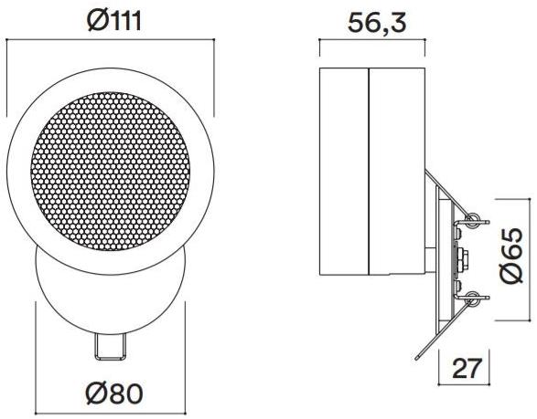 HER Полувстраиваемый регулируемый светодиодный светильник Four 2227 - Вид №2