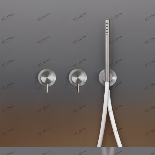 Настенный 2 смесители, установленные для ванной / душем с цилиндрическая ручного душа диаметром 18 м т < / р> MIL43 CEADESIGN 