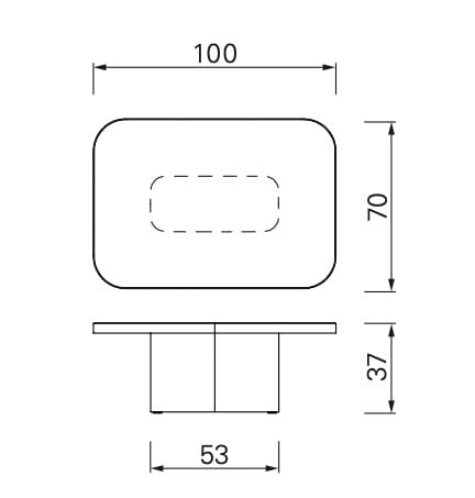 Прямоугольный стол из стали и хрусталя Classicon лук ARCH-00038216 - Вид №3