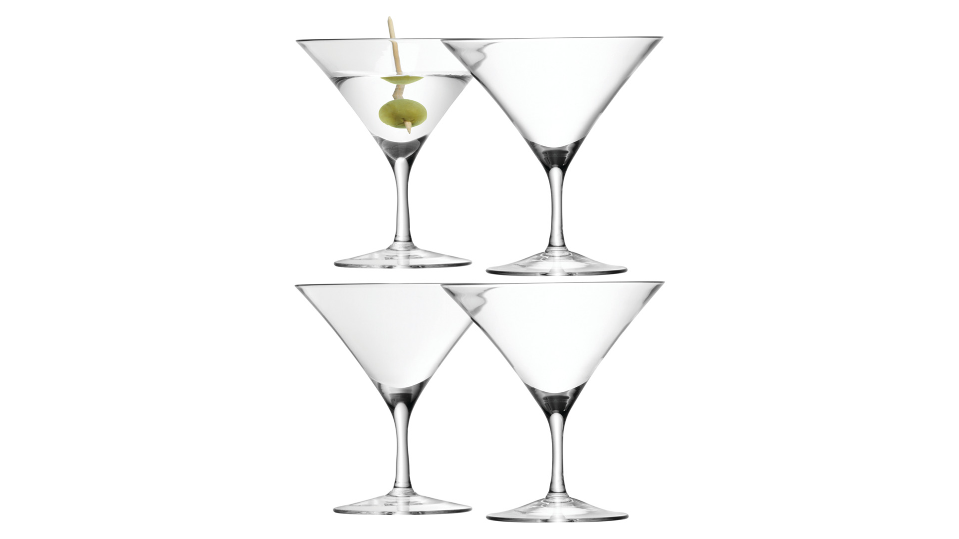 10656242 LSA International Набор бокалов для мартини LSA International, "Bar", 180мл, 4шт. Стекло - Вид №1