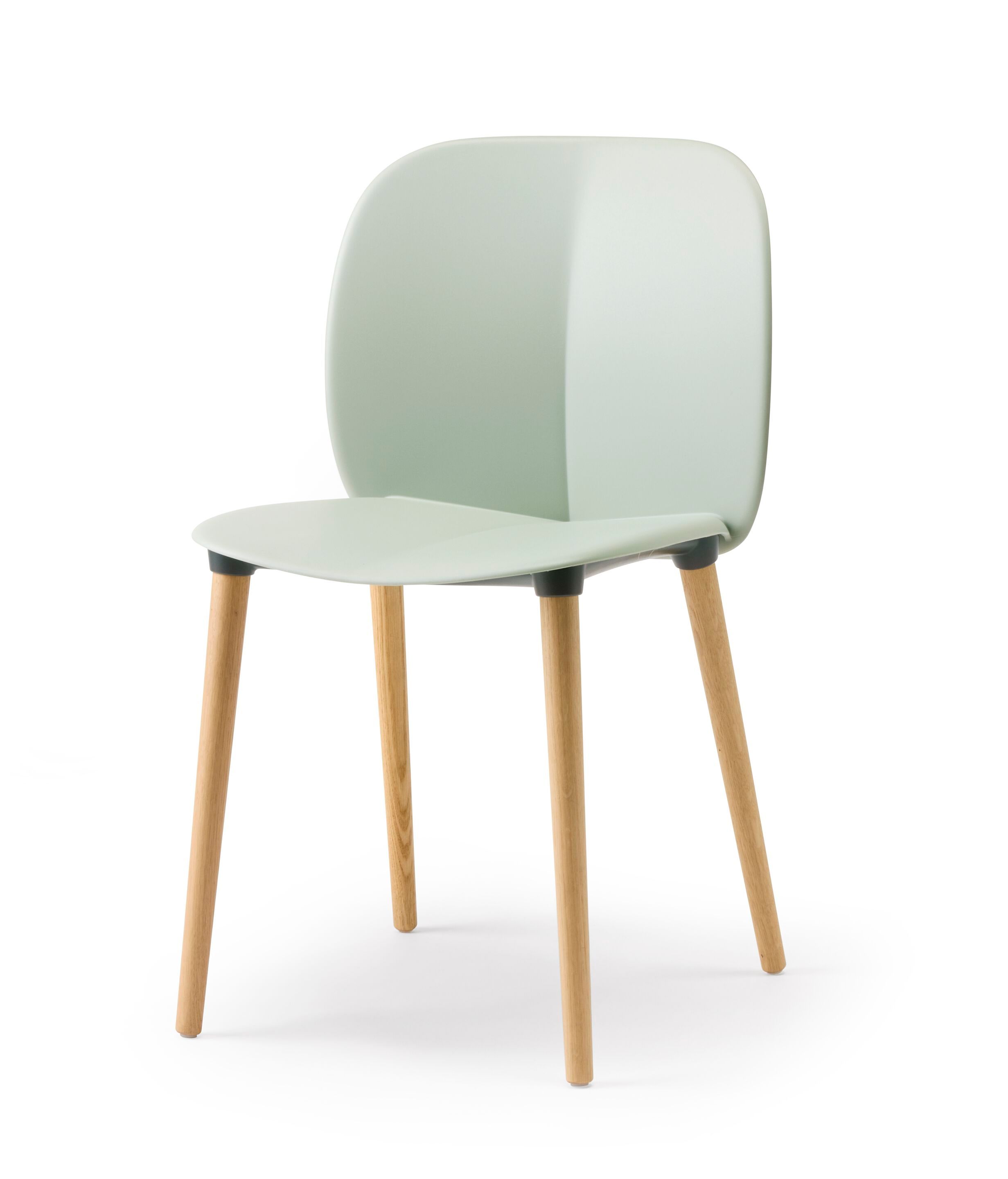 Рециркулированный пластиковый стул с деревянными ножками S-CAB Mentha ARCH-00144796 - Вид №15