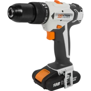 Дрель-шуруповерт ударная аккумуляторная Dexter Power CDI219LD.Q, 18 В Li-Ion 2 Ач 82047626 STLM-2120600