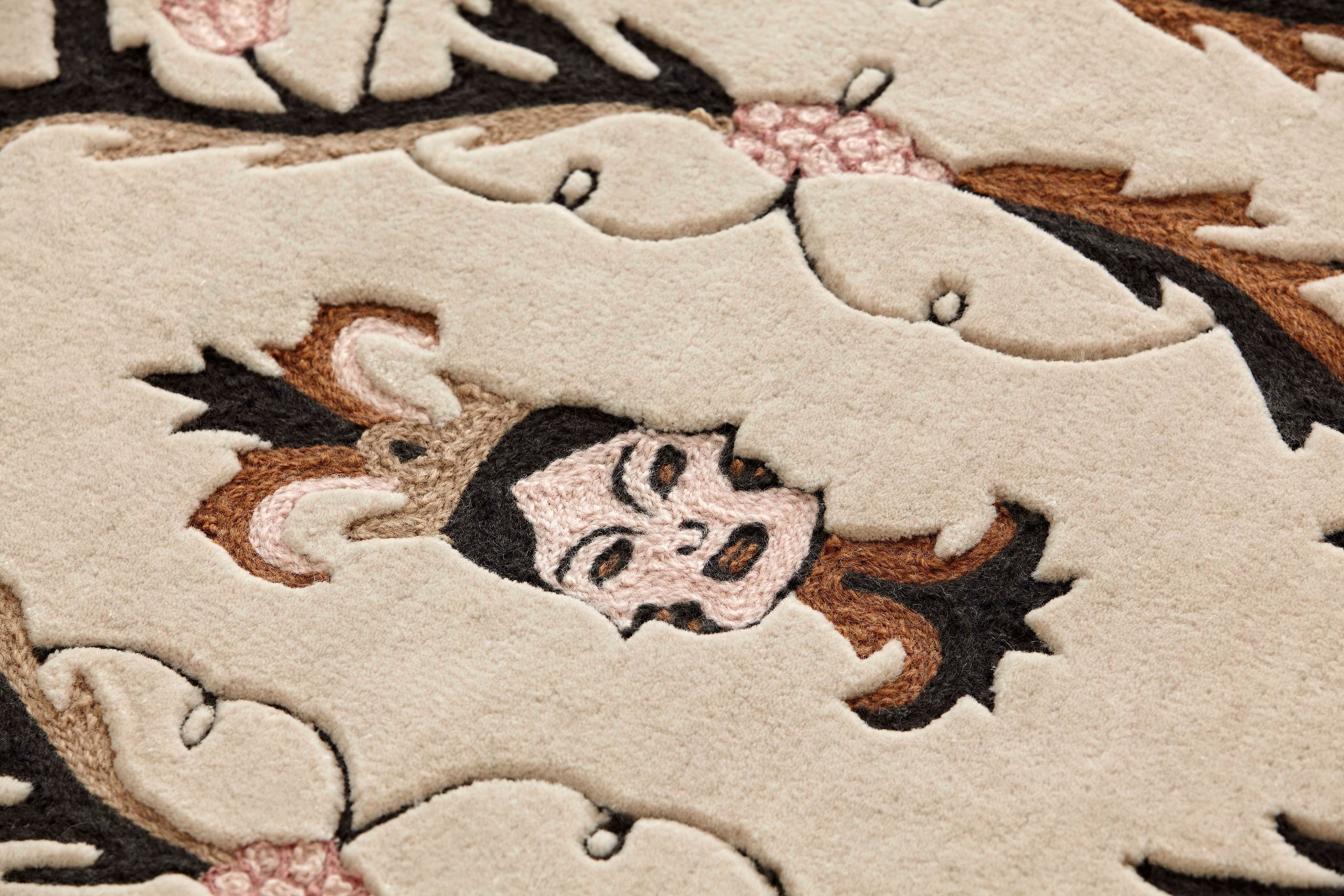 Шерстяной ковер ручной работы с прямоугольным рисунком GAN Dreams ARCH-00136892 - Вид №1