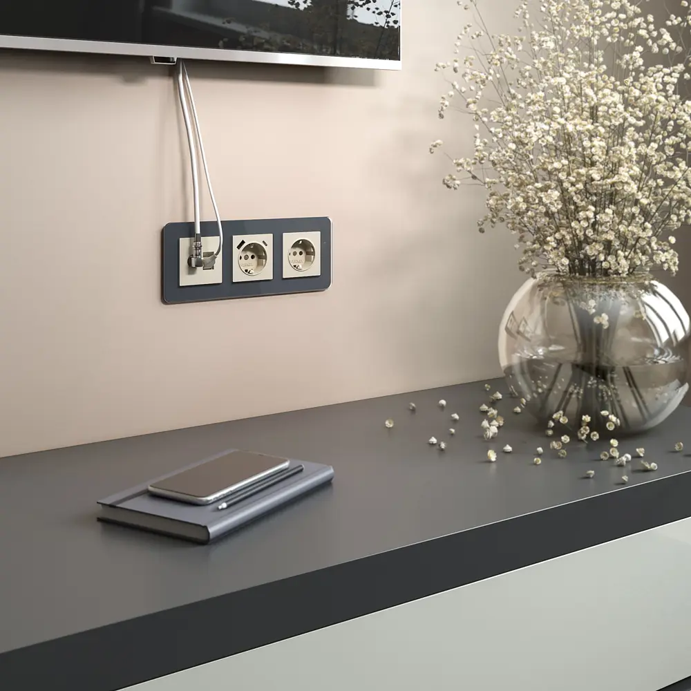 Розетка встраиваемая Werkel RJ-45 cat 6 без заземления цвет слоновая кость STLM-2055986 - Вид №1