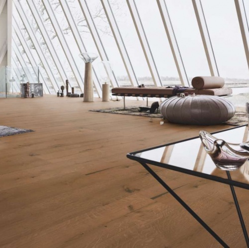 Широкий паркет Meister HD 300 Lindura Коньяк 8415 Дуб Рустик с брашью (Текстурированная) 2600х320 мм 2300200115 - Вид №6