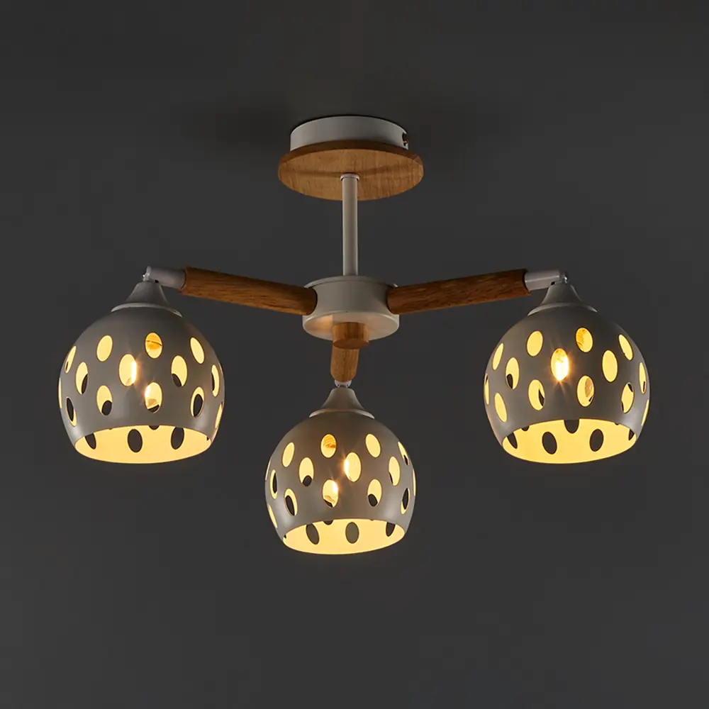 Люстра потолочная СЕМЬ ОГНЕЙ Трине - современная классика с тремя источниками света 85243309 STLM-0060366 - Вид №2